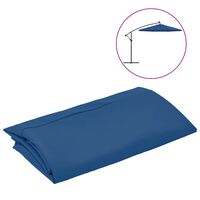 vidaXL Replacement Fabric for Cantilever Umbrella Azure Blue 300 cm