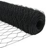 vidaXL Hexagon Fence Grey 0.6 x 50 m PVC