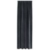 vidaXL Blackout Curtains 2 pcs Dark Grey 140 x 260 cm Velvet