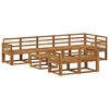 vidaXL Outdoor Sofa Set 9 pcs Natural Solid Acacia Wood