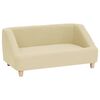 vidaXL Dog Sofa Cream 85x50x39 cm Linen