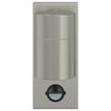 vidaXL Outdoor Wall Light Silver 6.5 x 10.5 x 16 cm