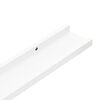 vidaXL Wall Shelves 4 pcs White 115x9x3 cm