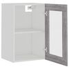 vidaXL Hanging Glass Cabinet Lyon Grey Sonoma 40x31x60 cm Engineered Wood