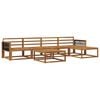 vidaXL Outdoor Sofa Set 6 pcs Natural Solid Acacia Wood