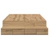 vidaXL Storage Bed Frame Artisan Oak 120 cm Engineered Wood