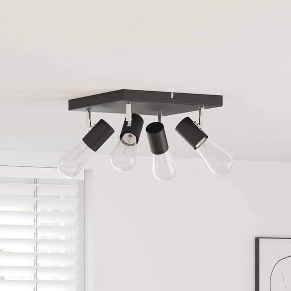 vidaXL Ceiling Spotlight Black 26.5 x 26 x 11.5 cm Metal