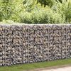 vidaXL Gabion Wall with Covers Galvanised Steel 600x30x150 cm