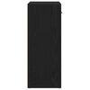 vidaXL Sideboard Black Oak 60x30x75 cm Engineered Wood
