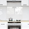 vidaXL Kitchen Backsplash Transparent 70 x 60 cm Tempered Glass
