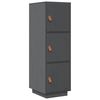 vidaXL Highboard Grey 34x40x108.5 cm Solid Wood Pine