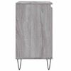 vidaXL Bathroom Cabinet Grey Sonoma 58x33x60 cm Engineered Wood