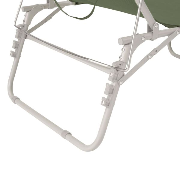 Outwell Folding Sunlounger Tenby Vineyard Green