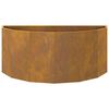 vidaXL Planter Rusty 90 x 45 x 35 cm Weathering Steel