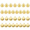 vidaXL Christmas Ball Set 30 pcs Gold 6 cm Polystyrene