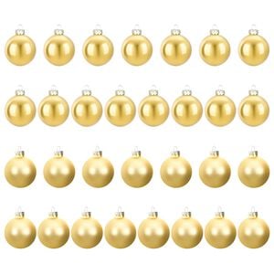 vidaXL Christmas Ball Set 30 pcs Gold 6 cm Polystyrene