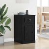 vidaXL Side Cabinet Black Oak 40 x 50 x 75 cm Engineered Wood
