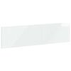 vidaXL Wall-Mounted Headboard HAARLEM High Gloss White Engineered Wood