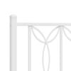 vidaXL Metal Replace Headboard White 75 cm
