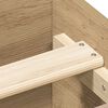 vidaXL Bed Frame without Mattress Artisan Oak 140x190cm Engineered Wood