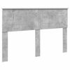 vidaXL Bed Frame Concrete Grey 140 x 190 cm Engineered Wood