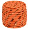 vidaXL Boat Rope Orange 16 mm 100 m Polypropylene