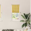 vidaXL Roller Blind with Curtains Manual Yellow 60 x 220 cm Bamboo