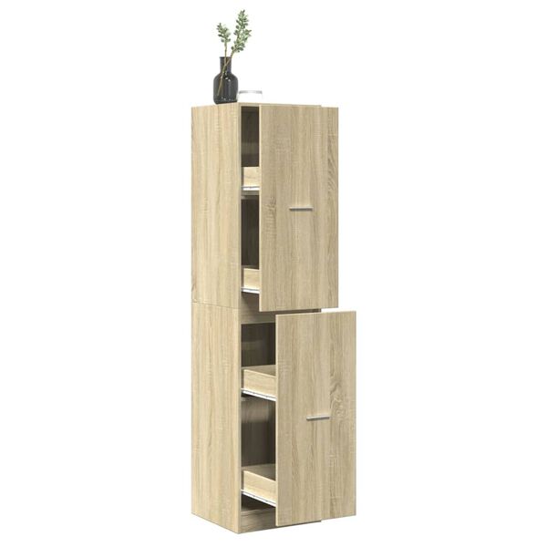 vidaXL Apothecary Cabinet&nbsp;Sonoma Oak 40x41x174.5 cm Engineered Wood