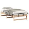 vidaXL Bed Frame Brown 90 x 200 cm Solid Pine Wood