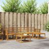 vidaXL Outdoor Sofa Set 6 pcs Natural Solid Acacia Wood