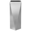 vidaXL Planter Silver 30 x 30 x 75 cm Galvanised Steel