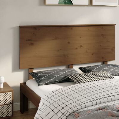 vidaXL Bed Headboard Honey Brown 154x6x82.5 cm Solid Wood Pine