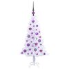 vidaXL Artificial Christmas Tree with Stand White 120 cm PVC and Steel