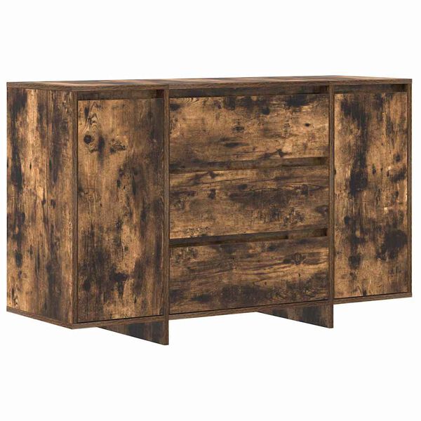 vidaXL Sideboard Smoked Oak 120 x 41 x 75 cm Engineered Wood