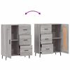 vidaXL Sideboard Grey Sonoma 69.5x34x90 cm Engineered Wood