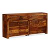 vidaXL Sideboard Solid Acacia Wood 160x35x75 cm