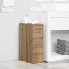vidaXL Narrow Bathroom Cupboard with Wheels Artisian Oak Engineered Wood