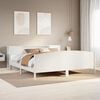 vidaXL Bookcase Bed without Mattress White 180x200cm Solid Wood Pine