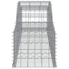 vidaXL Arched Gabion Basket 300x50x40/60 cm Galvanised Iron