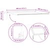 vidaXL Manual Awning Frame with LEDs White 4 x 3 m Aluminium