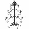 vidaXL Metal Christmas Tree with Stand Black 60 cm Powder-coated Steel
