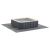 vidaXL Pool Ground Sheet Light Grey 396 x 396 x 0.1 cm