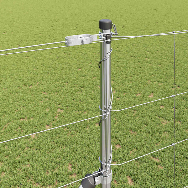 vidaXL Fence Post Galvanized 50 x 1.5 m Steel