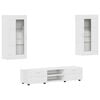 vidaXL TV Cabinet Set with Drawer FLORIN 3 pcs White Engineered Wood