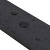 vidaXL Rubber Edge for Snow Plow Black 180x8x2 cm