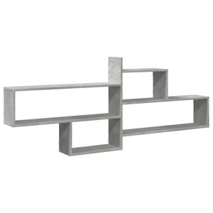 vidaXL Wall Shelf Concrete Grey 167.5x18x68 cm Engineered Wood