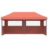 vidaXL Party Tent Folding Terracotta 292 x 580 x 315 cm Oxford Fabric