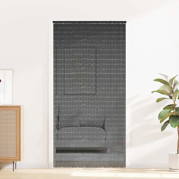 vidaXL Insect Door Curtain Dark Grey 100x220 cm Bamboo