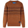 Kids' Sweater Knitted Cognac 104