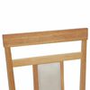 vidaXL Dining Chair 2 pcs Natural and Light Solid Rubber Wood